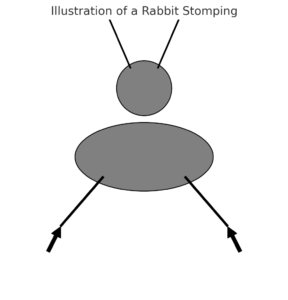 Illustration Of A Rabbit Stomping